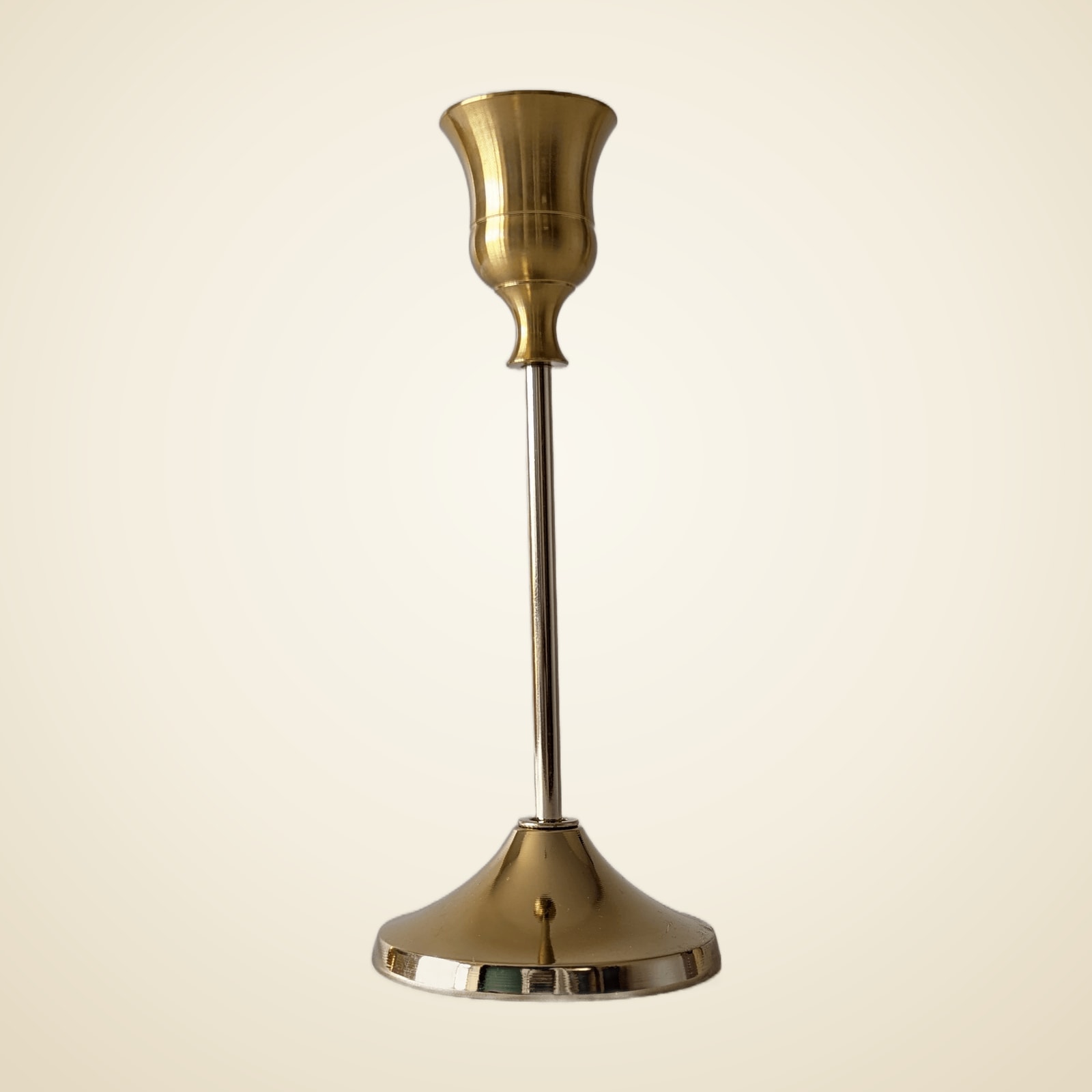 Gold candlestick holders